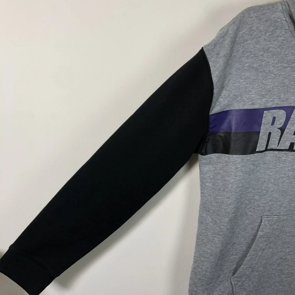 Nike Baltimore Ravens NFL Hoodie Sweatshirt Youth Sz L(14/16) Gray Black Purple